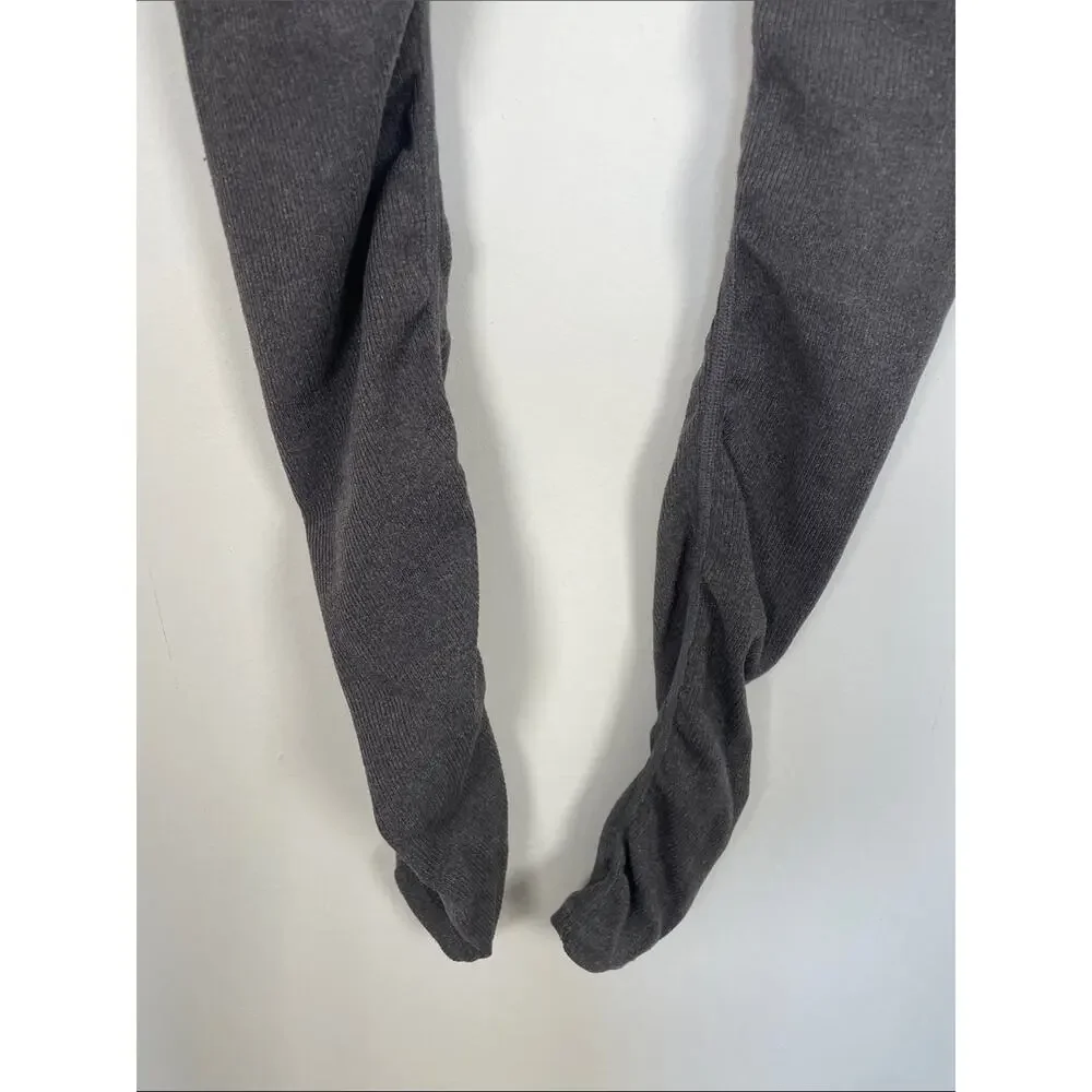 Alo Yoga Goddess Ribbed Scrunch Two Tone Coral Gray Women's S Stretch Leggings